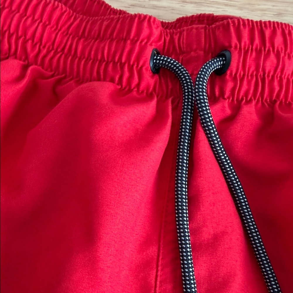 Nike Red Sports Shorts with Black Accents - Picture 6 of 12